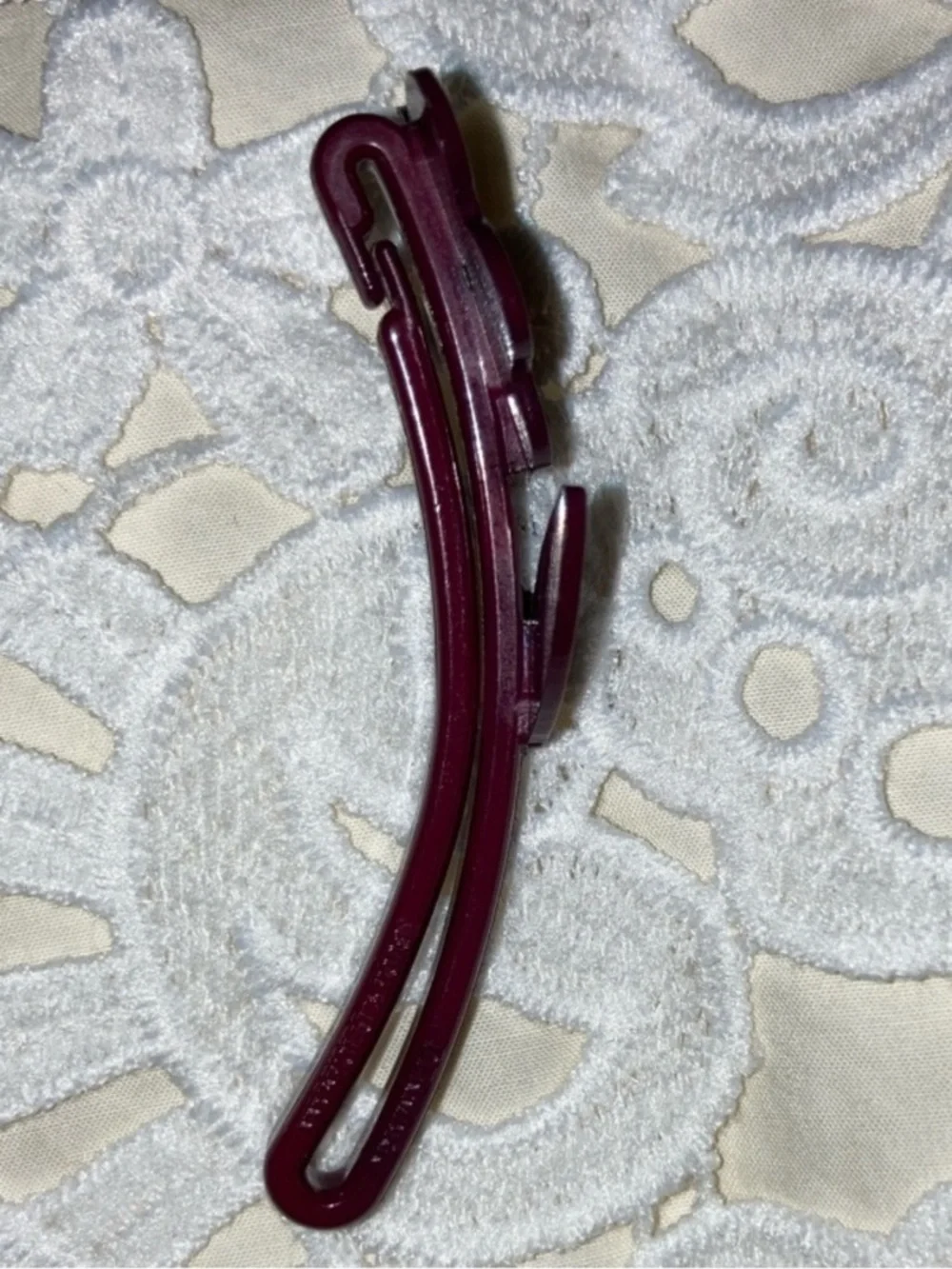 Vintage Buch + Deichmann Flower Crystal Hair Barrett (in Boysenberry)